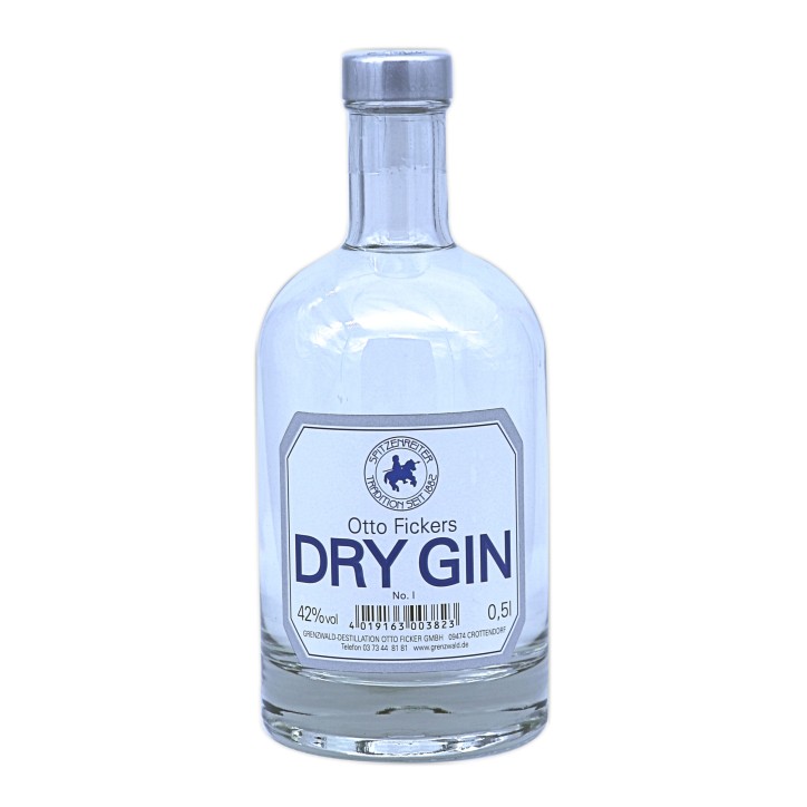 Otto Fickers Dry Gin I Apothekerflasche